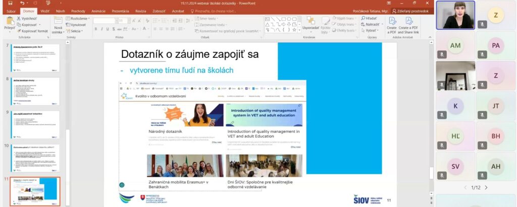 webinar skolske dotazniky